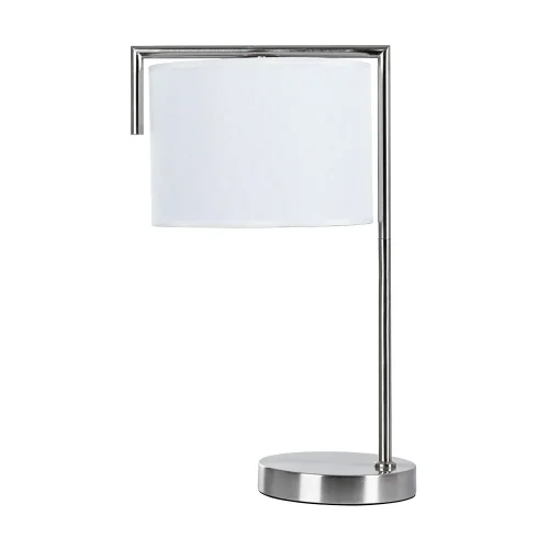 Настольная лампа Aperol A5031LT-1SS Arte Lamp белая 1 лампа, основание серебряное металл в стиле современный 