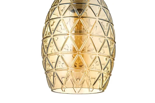 Светильник подвесной Dazio E 1.P1 CA Arti Lampadari янтарный золотой 1 лампа, основание золотое в стиле современный  фото 4