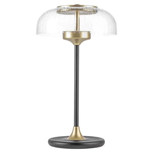 Настольная лампа LED Acrile 738973 Lightstar прозрачная 1 лампа, основание золотое чёрное металл в стиле современный хай-тек минимализм  фото 2