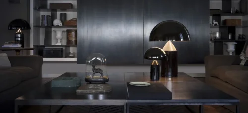 Настольная лампа Atollo Table Lamp 73669-22 ImperiumLoft чёрная на 1 лампу, основание чёрное металл в стиле современный американский фото 8