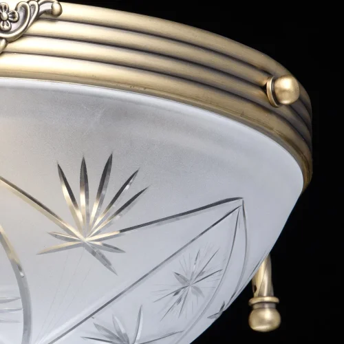Люстра потолочная Афродита 317011603 MW-LIGHT белая на 3 лампы, основание античное бронза в стиле классический  фото 6