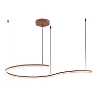 Светильник подвесной LED Euclidics SL1018.603.01 ST-Luce прозрачный на 1 лампу, основание терракотовое в стиле хай-тек 
