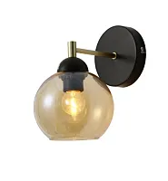 Бра Eliza APL.907.01.01 Aployt янтарный 1 лампа, основание чёрное в стиле лофт современный 