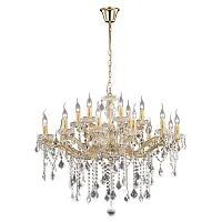 Люстра подвесная FLORIAN SP18 ORO Ideal Lux без плафона на 18 ламп, основание золотое янтарное в стиле классический 