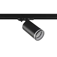 Трековый светильник однофазный CLT 0.31 019 BL Crystal Lux чёрный для шинопроводов серии Однофазная Тс чёрный