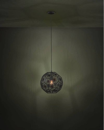 Светильник подвесной Skoura 1 39618 Eglo чёрный 1 лампа, основание чёрное в стиле современный  фото 2