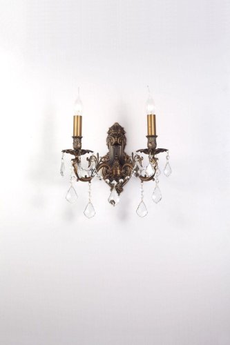 Бра BARLETTA W122.2 antique Lucia Tucci без плафона на 2 лампы, основание бронзовое в стиле классический Бра BARLETTA W122.2 antique Lucia Tucci без плафона на 2 лампы, основание бронзовое в стиле классический