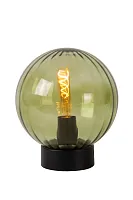 Настольная лампа Monsarez 45593/01/33 Lucide зелёная 1 лампа, основание чёрное металл в стиле современный 