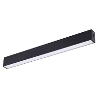 Светильник накладной модульный LED Ratio 358100 Novotech белый на 1 лампу, основание чёрное в стиле хай-тек современный квадратный