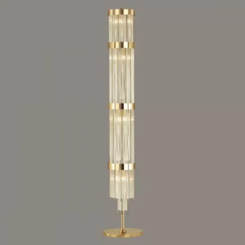 Торшер ABUR FL 212096-23 ImperiumLoft  прозрачный 12 ламп, основание латунь в стиле современный
 фото 4