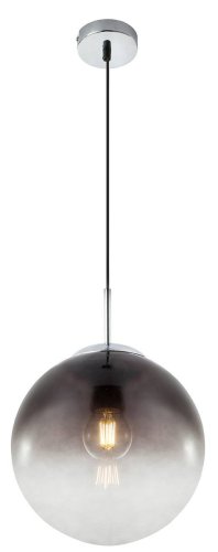 Светильник подвесной Varus 15862 Globo прозрачный серый 1 лампа, основание матовое никель в стиле современный шар