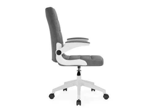 Компьютерное кресло Elga gray / white 15608 Woodville, серый/ткань, ножки/пластик/белый, размеры - *1040***630*590 фото 4