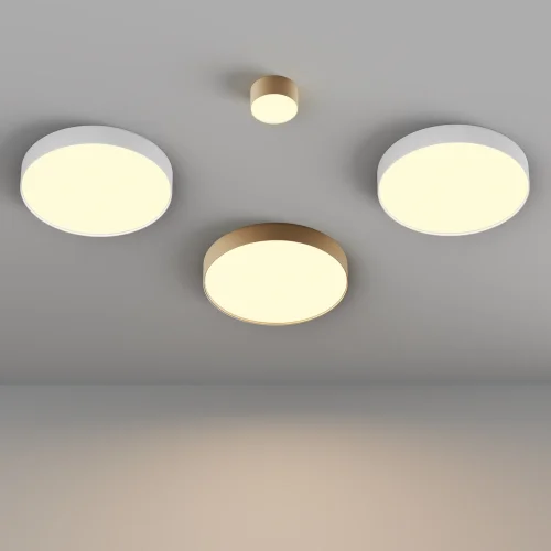 Светильник потолочный LED Zon C032CL-45W2.7K-RD-W Maytoni белый на 1 лампу, основание белое в стиле современный хай-тек круглый фото 7