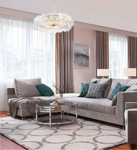 Светильник подвесной 1144/8S Escada прозрачный на 8 ламп, основание золотое в стиле современный фото 2 Светильник подвесной 1144/8S Escada прозрачный на 8 ламп, основание золотое в стиле современный фото 2