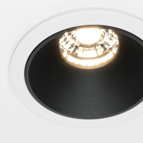 Светильник точечный Alfa LED DL043-01-10W3K-D-RD-WB Maytoni белый чёрный 1 лампа, основание белое чёрное в стиле современный  фото 3
