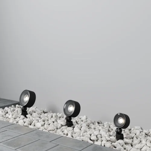 Ландшафтный светильник LED Core O495FL-L10B3K Maytoni уличный IP65 чёрный на 1 лампу, плафон чёрный в стиле современный хай-тек LED фото 7