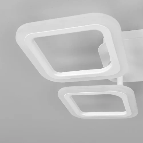 Люстра потолочная LED с пультом Марсель CL232040R Citilux белая на 1 лампа, основание белое в стиле современный хай-тек с пультом квадраты фото 7