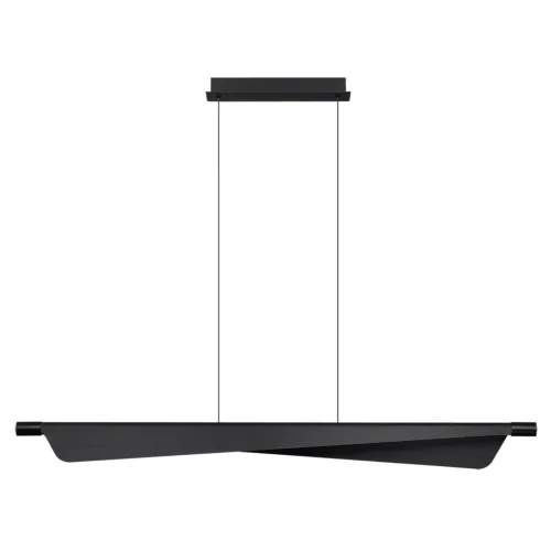 Светильник подвесной LED DIMM Linea 7017/24LA Odeon Light чёрный на 1 лампу, основание чёрное в стиле хай-тек минимализм линейный