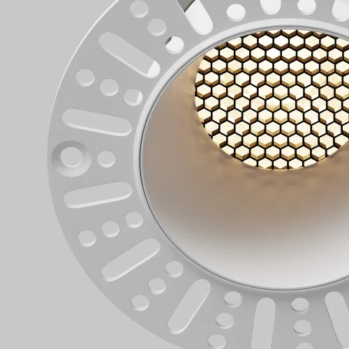 Светильник точечный LED Dip DL122-15W-3K-TRS-W Maytoni белый на 1 лампу, основание белое в стиле современный хай-тек круглый для затирки фото 12