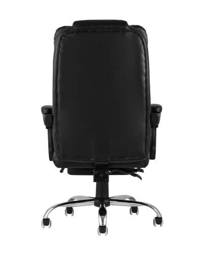 Кресло руководителя TopChairs President, черное УТ000001955 Stool Group, чёрный/экокожа, ножки/металл/хром, размеры - ****690*710 фото 4