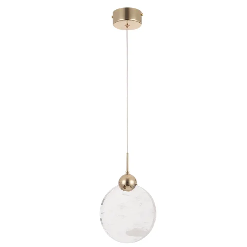 Светильник подвесной LED CIELO SP3W LED GOLD Crystal Lux прозрачный 1 лампа, основание золотое в стиле современный  фото 3