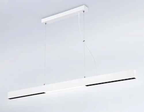 Светильник подвесной LED FL5965 Ambrella light белый 1 лампа, основание белое в стиле современный хай-тек линейный фото 3