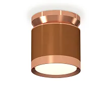 Светильник накладной XS8117010 Ambrella light коричневый 1 лампа, основание розовое в стиле хай-тек круглый