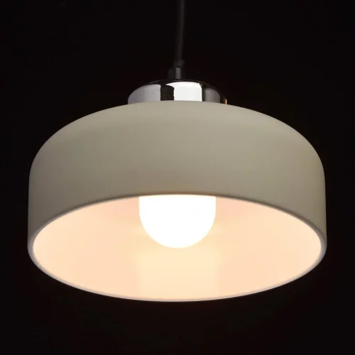 Светильник подвесной LED Раунд 636011701 MW-Light бежевый 1 лампа, основание хром в стиле современный  фото 5