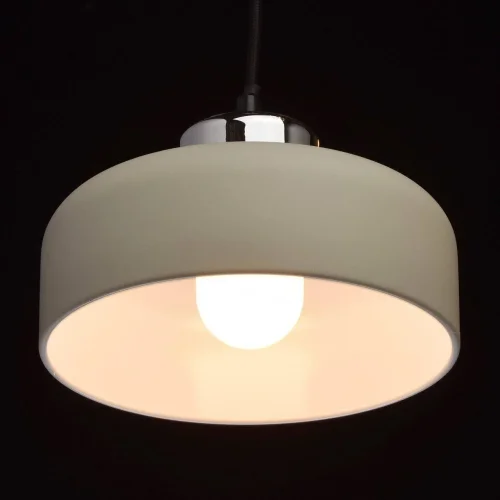 Светильник подвесной LED Раунд 636011701 MW-Light бежевый на 1 лампу, основание хром в стиле современный фото 5