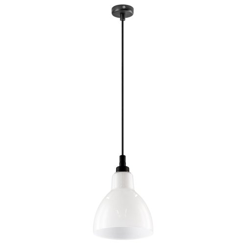 Светильник подвесной Loft 865017 Lightstar белый 1 лампа, основание чёрное в стиле модерн 