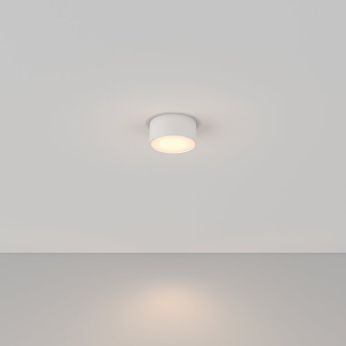 Светильник накладной LED Zon C032CL-L12W3K Maytoni белый 1 лампа, основание белое в стиле современный хай-тек круглый фото 2