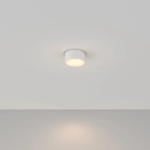 Светильник накладной LED Zon C032CL-L12W3K Maytoni белый 1 лампа, основание белое в стиле современный хай-тек круглый фото 2