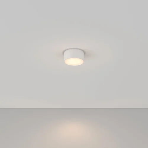 Светильник накладной LED Zon C032CL-L12W3K Maytoni белый на 1 лампу, основание белое в стиле современный хай-тек круглый фото 2