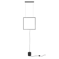 Светильник подвесной LED Undine 738647 Lightstar чёрный 1 лампа, основание чёрное в стиле хай-тек на растяжку