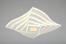 Люстра потолочная LED Colonnella OML-09207-208 Omnilux белая на 1 лампа, основание белое в стиле хай-тек квадраты