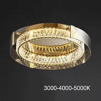 Люстра потолочная PERSEY D45 Amber Трехцветный свет 223742-23 ImperiumLoft янтарная на 1 лампу, основание латунь в стиле современный 