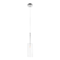 Светильник подвесной Spillray 10232/B White LOFT IT прозрачный 1 лампа, основание хром в стиле современный 