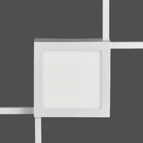 Светильник потолочный LED Mural 6564 Mantra белый 1 лампа, основание белое в стиле современный квадраты фото 3