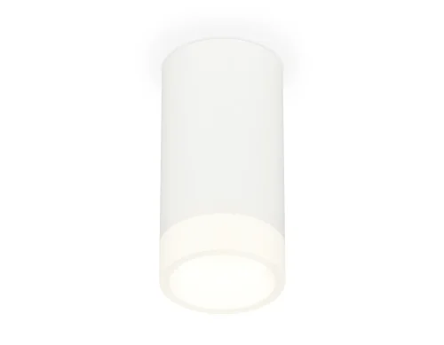 Светильник накладной XS8161002 Ambrella light белый 1 лампа, основание белое в стиле хай-тек круглый