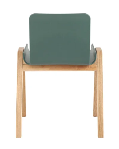 Стул Harbour, зеленый УТ000036003 Stool Group, зелёный/пластик, ножки/дерево/бежевый, размеры - ****557*558 фото 6