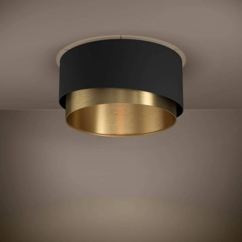 Светильник потолочный Manderline 39924 Eglo чёрный латунь 1 лампа, основание чёрное в стиле современный  фото 2