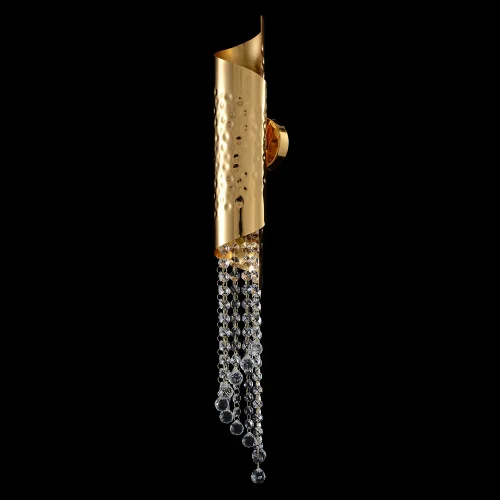 Бра CREDO AP1 GOLD Crystal Lux прозрачный на 1 лампу, основание золотое в стиле современный фото 6
