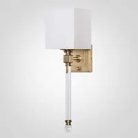 Бра Regina Andrew Crystal Sconce Brass 149048-22 ImperiumLoft белый 1 лампа, основание серебряное в стиле современный 