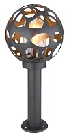 Парковый светильник Hilario 31806 Globo уличный IP44 антрацит 1 лампа, плафон антрацит в стиле современный E27