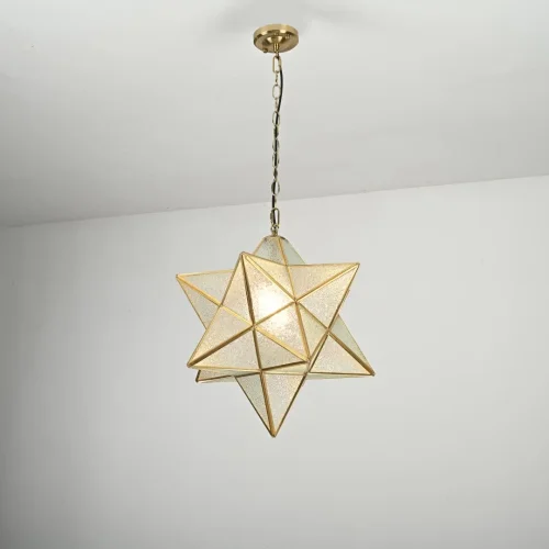 Светильник подвесной Effervescent 228945-22 ImperiumLoft прозрачный 1 лампа, основание золотое в стиле восточный винтаж  фото 7