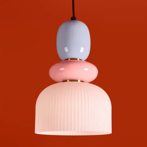 Светильник подвесной Alzare FR5595PL-01B2 Freya разноцветный белый на 1 лампу, основание чёрное в стиле современный мемфис фото 9 Светильник подвесной Alzare FR5595PL-01B2 Freya разноцветный белый на 1 лампу, основание чёрное в стиле современный мемфис фото 9