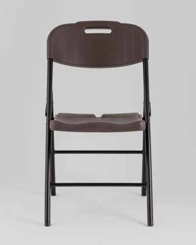 Стул складной банкетный коричневый, под дерево УТ000040170 Stool Group, коричневый/, ножки/металл/чёрный, размеры - *870***470*580 фото 2