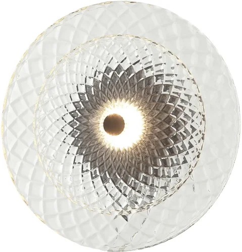 Бра LED Sportu 4012/02/01WL Stilfort прозрачный на 1 лампу, основание чёрное в стиле современный 