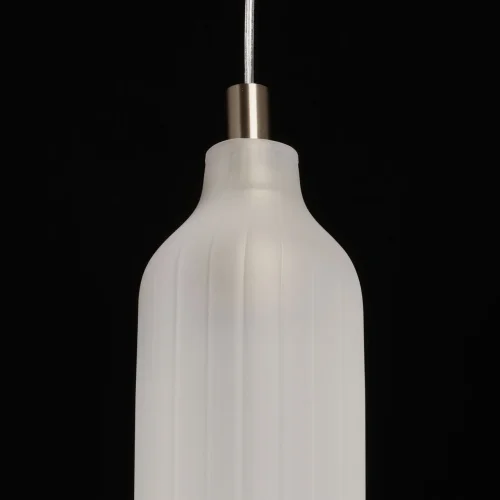 Светильник подвесной Кьянти 720012101 DeMarkt белый 1 лампа, основание никель в стиле современный  фото 5