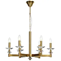 Люстра подвесная Albert 1048/03/06P Stilfort без плафона на 6 ламп, основание золотое в стиле классический 